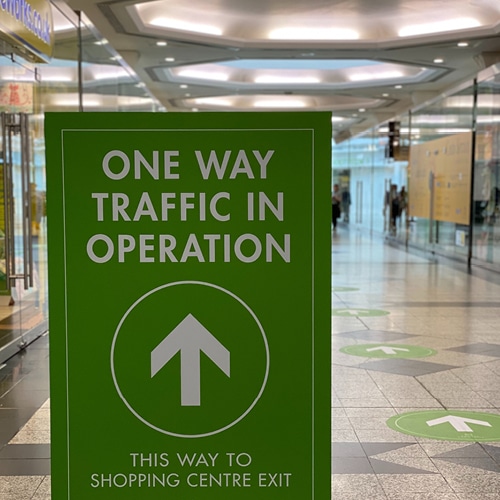 one way system new retail layout