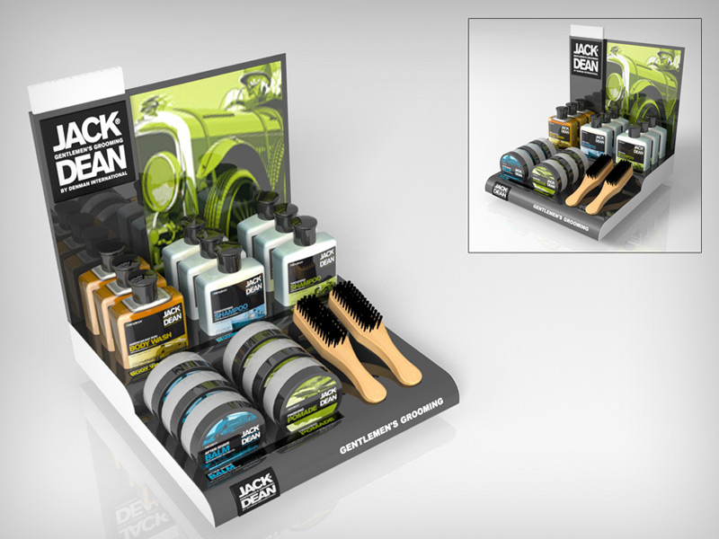 POS display men's grooming
