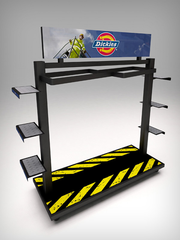 a gondola for workwear products