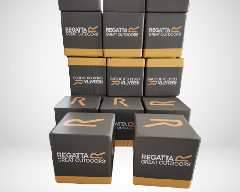 A collection of footwear stools for Regatta