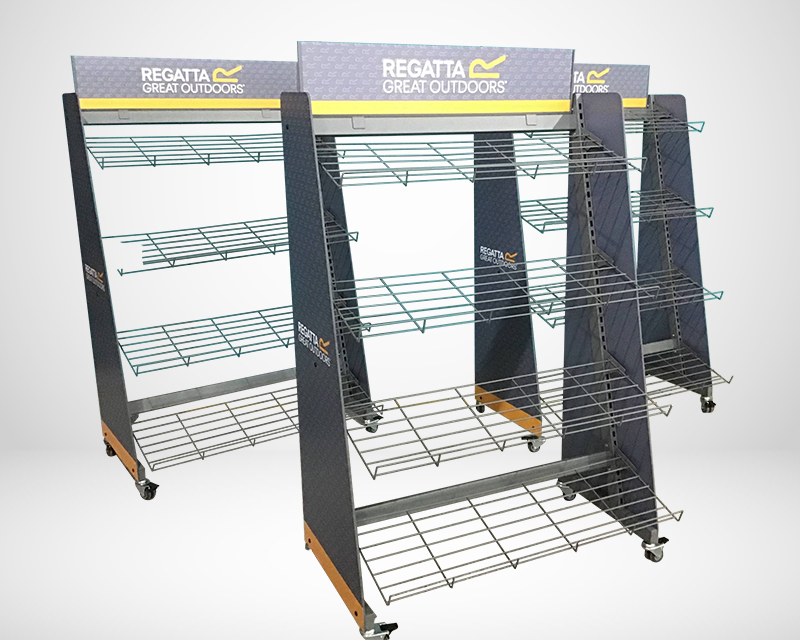 outdoor footwear display