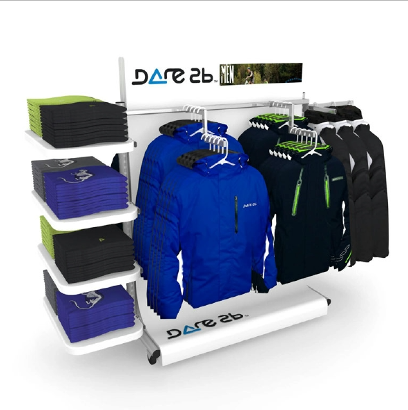 Outdoor clothing retail display