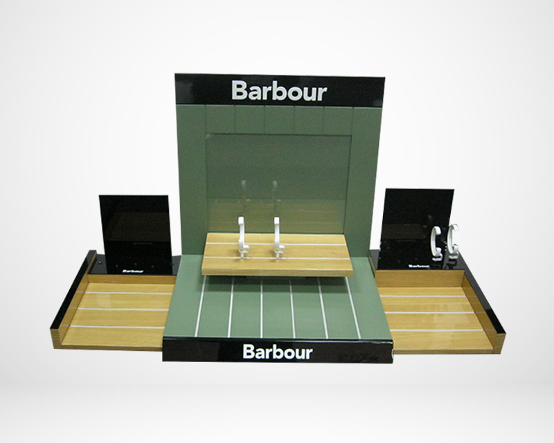 Barbour retail watch display 
