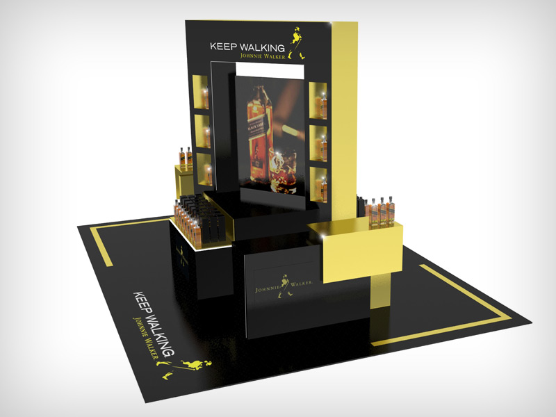 A drinks pop up for a whiskey brand
