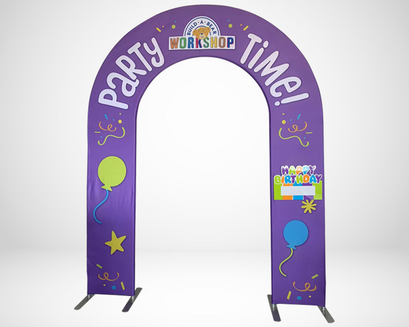 Custom Promotional Display - Party Arch - Front View