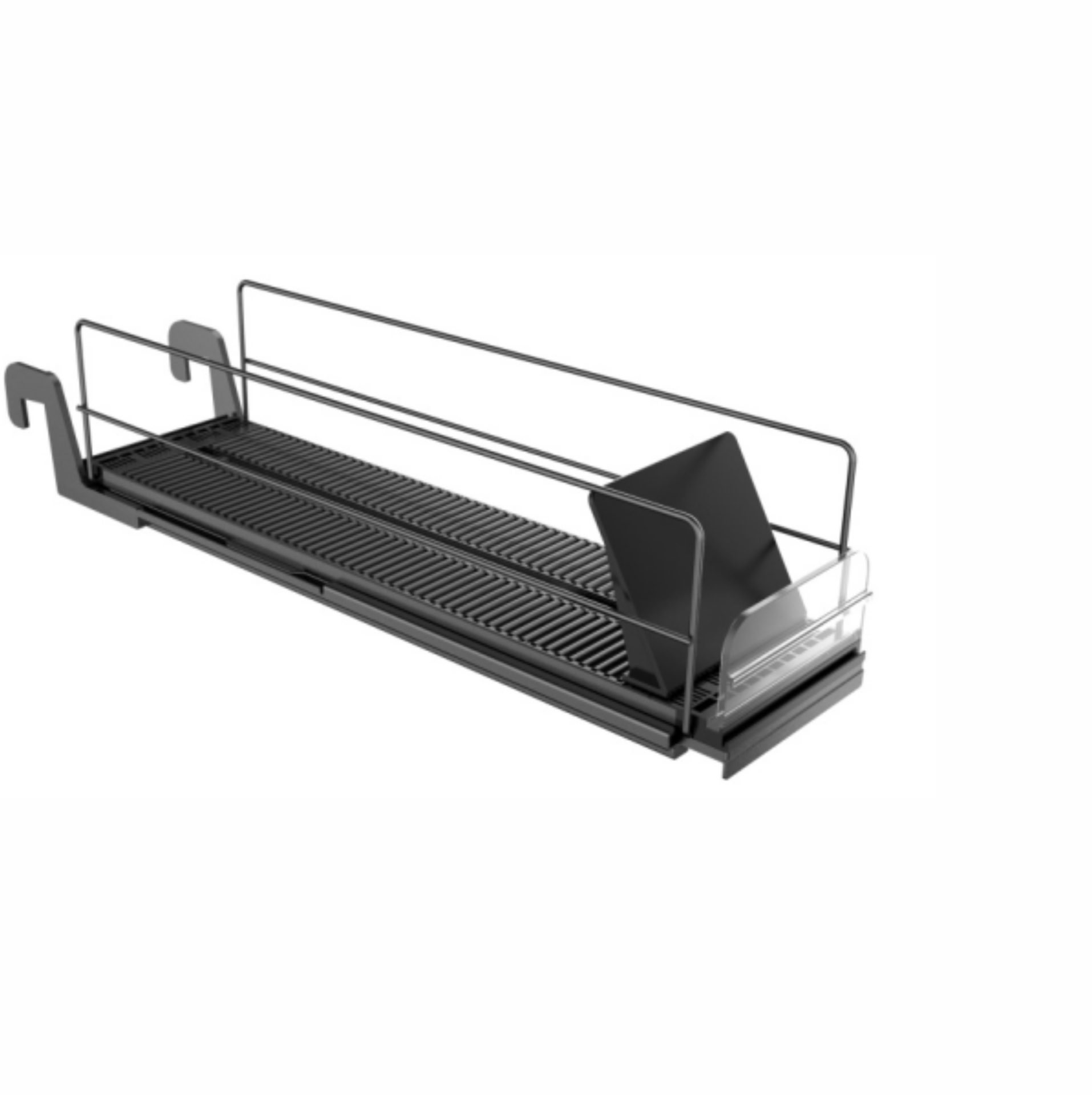 Front view of product pusher - 40x10x10cm